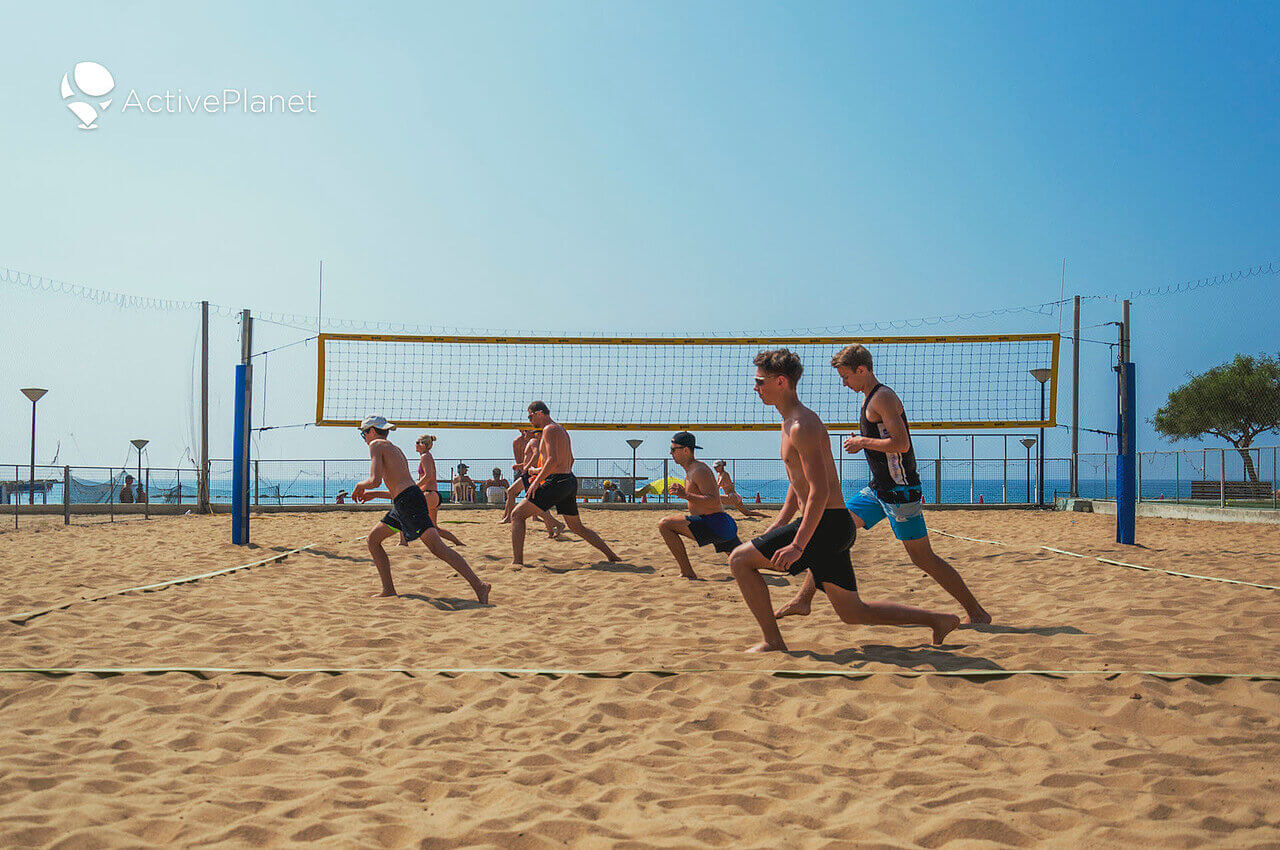 Beach Volleyball Gathering in Cyprus